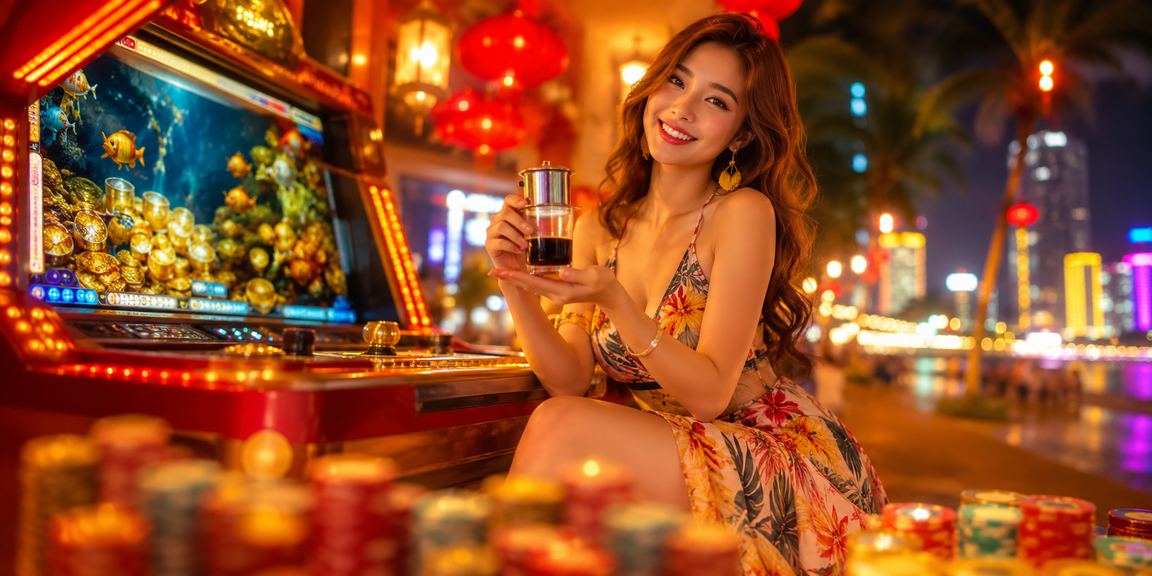 Người chơi hưởng ưu đãi voucher tại bàn casino ở Nha Trang